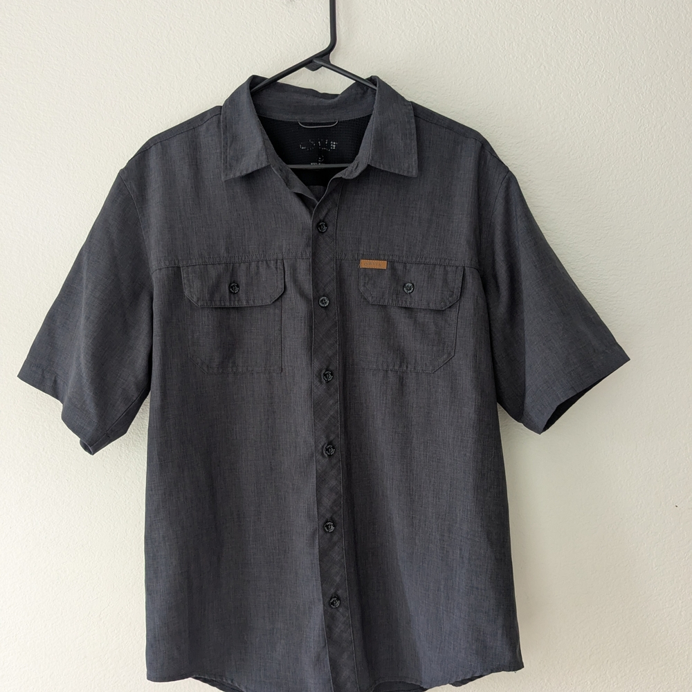 Men's Orvis Charcoal Gray Short Sleeve Shirt
